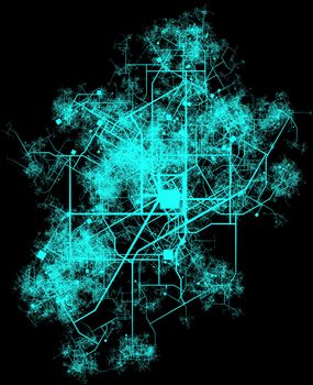 City Infrastructure Planning with Roads and Buildings