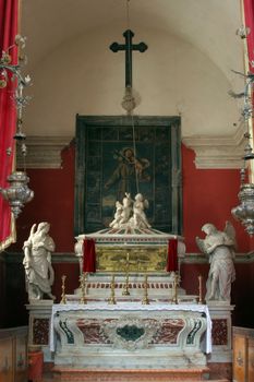 Chapel of St. Vincenca in the church of All Saints in Blato, Croatia