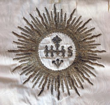 Golden embroidered church vestments