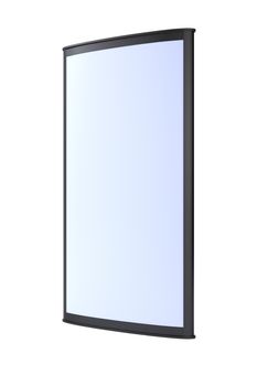 Advertising blank outdoor lightbox on white background. 3d render