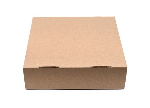 kraft box on a white background