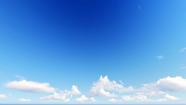 Cloudy blue sky abstract background, blue sky background with tiny clouds, 3d rendering

