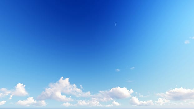 Cloudy blue sky abstract background, blue sky background with tiny clouds, 3d rendering

