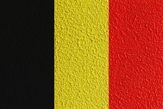 Rough Belgium flag black,yellow and red.