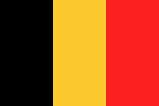 Belgium flag black,yellow and red.