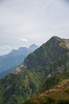 Beautiful mountain scenery of Krasnaya Polyana . Sochi