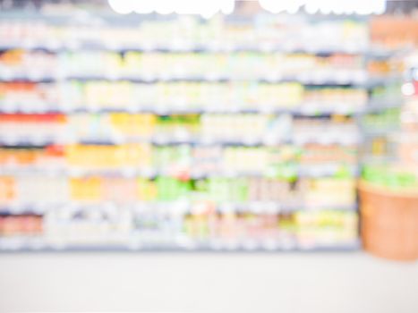 Abstract blurred supermarket, urban lifestyle concept. Shallow DOF 