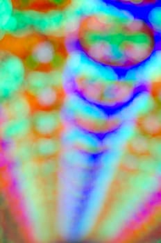 Blur colorful LED light abstract background with bokeh