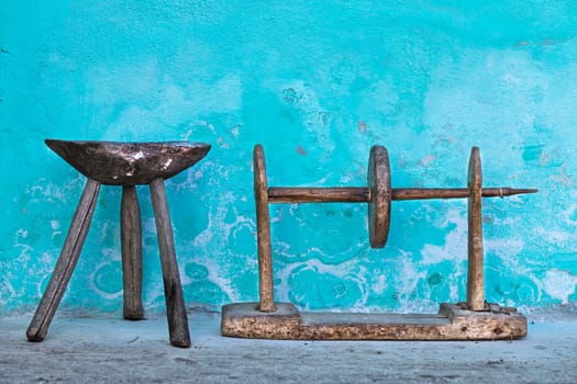 Old traditional objects from romanian ancient village