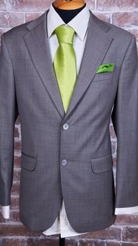 Elegant business suit with a shirt and a tie