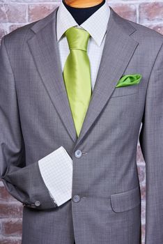 Elegant business suit with a shirt and a tie