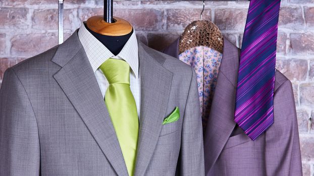 Elegant business suit with a shirt and a tie