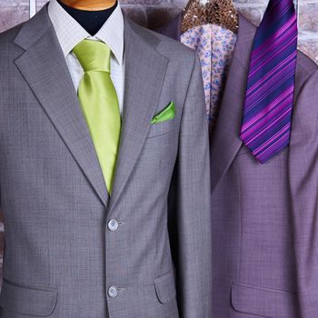 Elegant business suit with a shirt and a tie