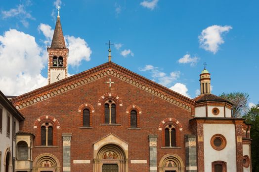 Basilica of Sant Eustorgio-front side -Milan,Italy