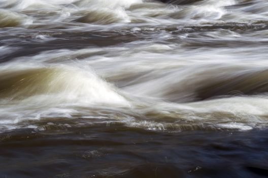 Abstract landscape of the river rapids