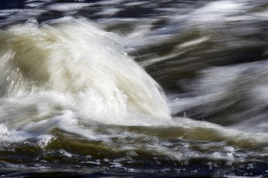 Abstract landscape of the river rapids