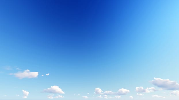 Cloudy blue sky abstract background, blue sky background with tiny clouds, 3d rendering

