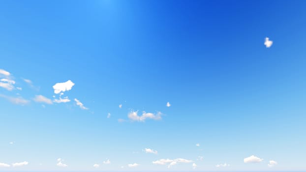 Cloudy blue sky abstract background, blue sky background with tiny clouds, 3d rendering

