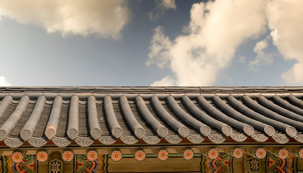 Old style roof of korea