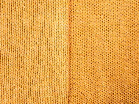 orange knitted Jersey as a textile background