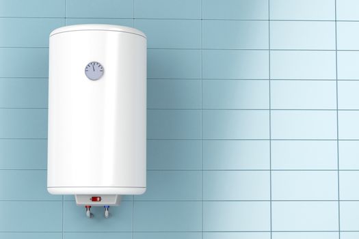 Electric water heater in the bathroom 