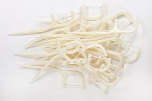 toothpick plastic & dental floss