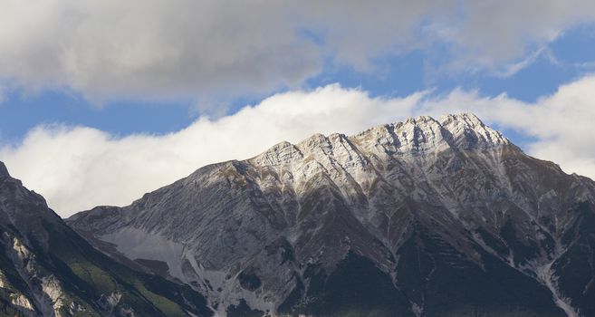 Sunny day at the mountains at the Austrian Alps