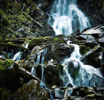 Season background cut wild landscapes mountain stream