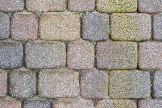 Background from multi-colored paving slabs