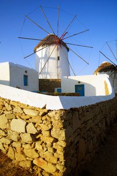 View and special architecture europe island of Mykonos Greek