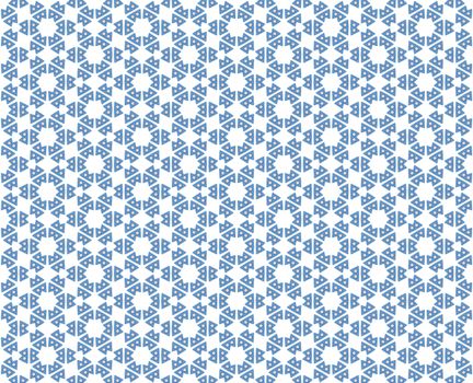 background or textile abstract pattern hexagonal star with balls