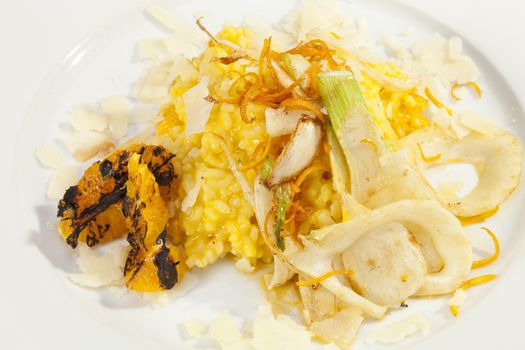 Italian risotto w parmesan, fennel and roasted orange