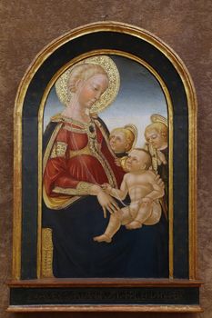 Neri di Bicci: Madonna and Child with Two Angels, Old Masters Collection, Croatian Academy of Sciences in Zagreb, Croatia