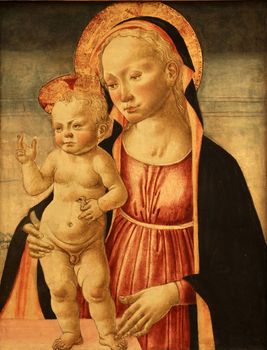 Maestro di San Miniato: Madonna with the Child, Old Masters Collection, Croatian Academy of Sciences in Zagreb, Croatia