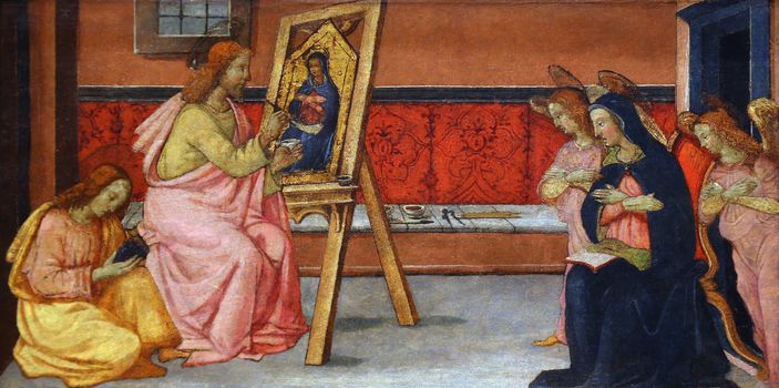 Francesco di Gentile: St. Luke paints the Virgin, Old Masters Collection, Croatian Academy of Sciences, December 08, 2014 in Zagreb, Croatia