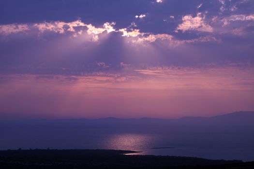 Sundown, Adriatic sea