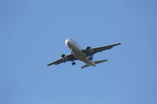 Airbus A319, registration 9A-CTI of Croatia Airlines landing on Zagreb Airport Pleso