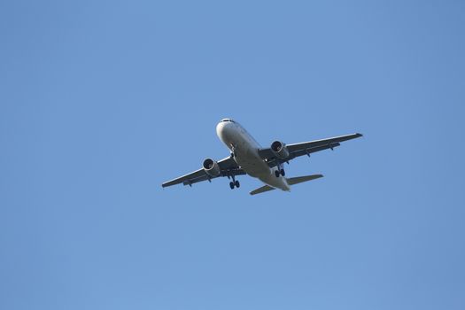 Airbus A319, registration 9A-CTI of Croatia Airlines landing on Zagreb Airport Pleso