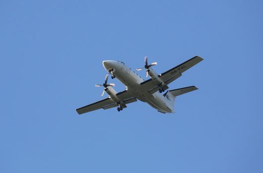 Embraer EMB-120 of Budapest Air Services landing on Zagreb Airport Pleso