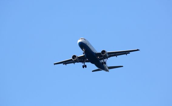 Airbus A320, registration 9A-CTJ of Croatia Airlines landing at Zagreb Airport Pleso