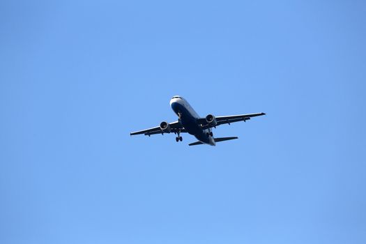 Airbus A320, registration 9A-CTJ of Croatia Airlines landing at Zagreb Airport Pleso