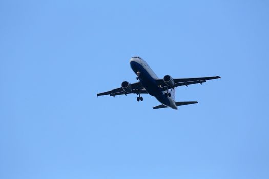 Airbus A320, registration 9A-CTK of Croatia Airlines landing at Zagreb Airport Pleso