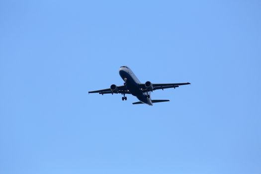 Airbus A320, registration 9A-CTK of Croatia Airlines landing at Zagreb Airport Pleso