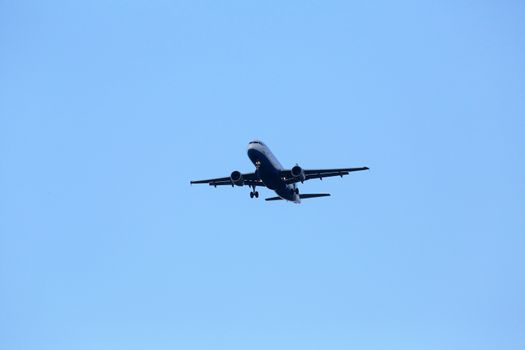 Airbus A320, registration 9A-CTK of Croatia Airlines landing at Zagreb Airport Pleso