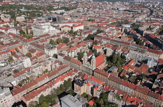 Basilica of the Sacred Heart and the convent of the Society of Jesus in Zagreb, Croatia.