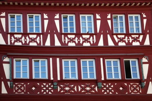 Half-timbered old house in Miltenberg, Germany