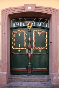 Historic door, Miltenberg, Bavaria, Germany