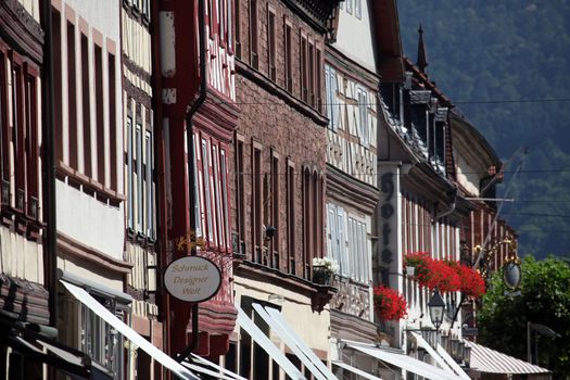 Half-timbered old houses in Miltenberg, Germany