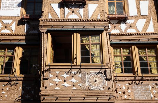 Half-timbered old house in Miltenberg, Germany