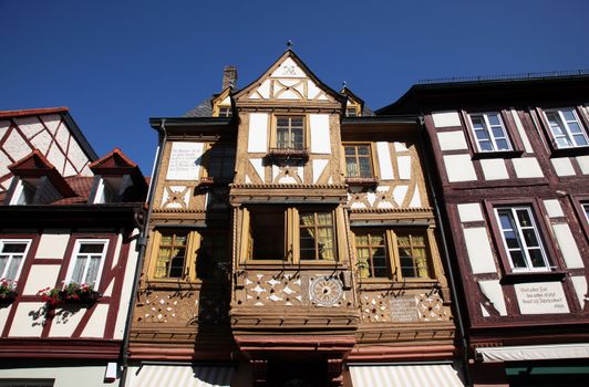 Half-timbered old houses in Miltenberg, Germany